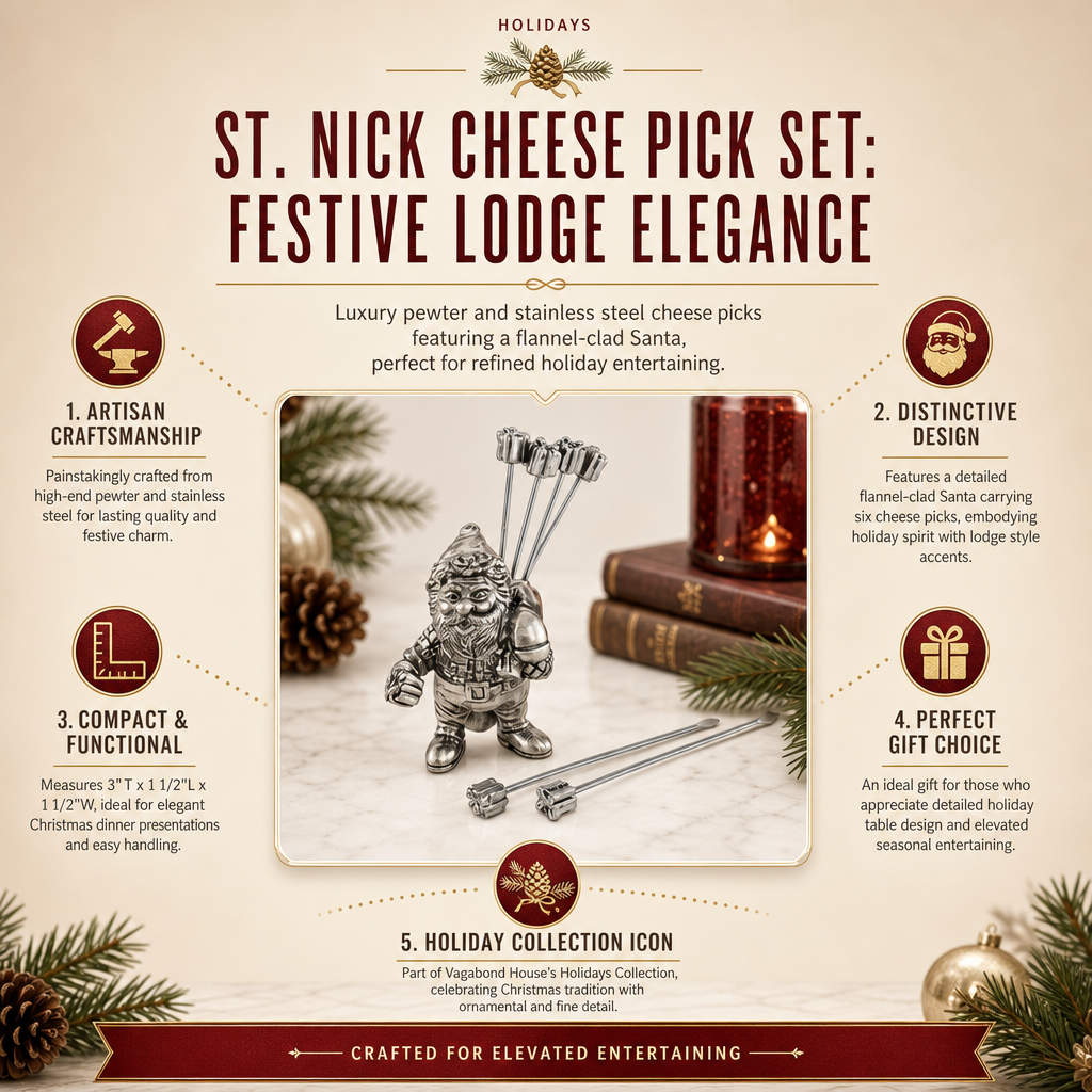 St. Nick Cheese Pick Set 5