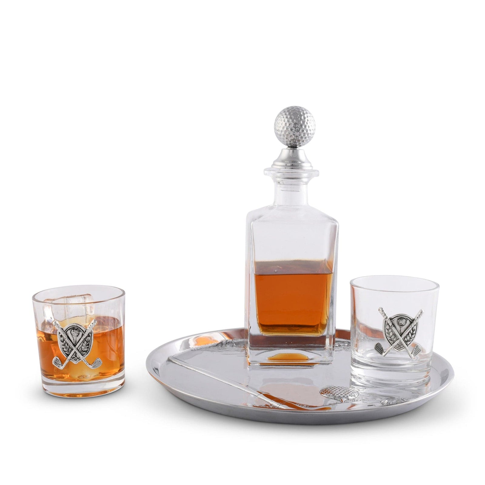 Vagabond House Golf Golf Round Serving Tray