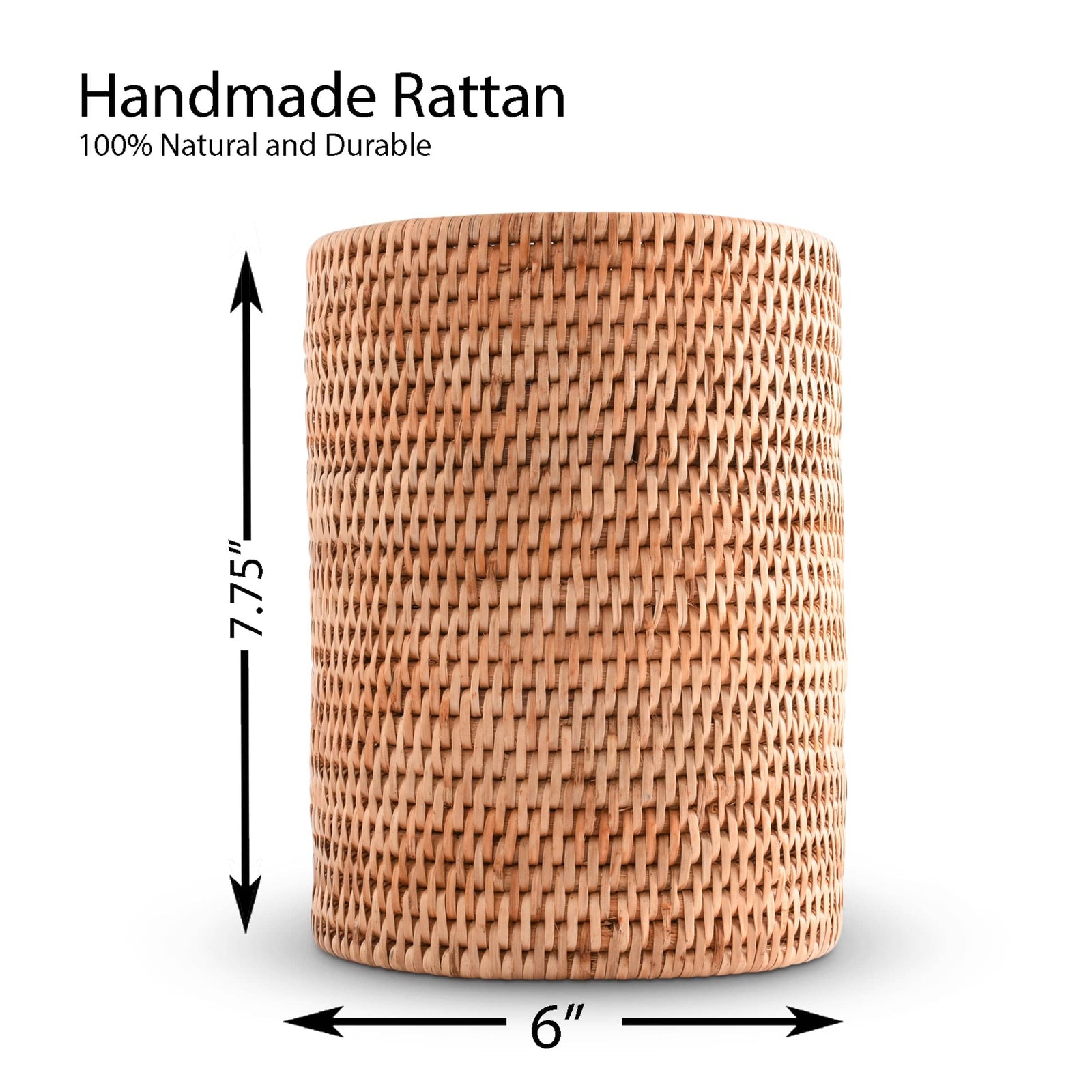 Vagabond House Replacement Hand Woven Wicker Rattan Utensils Holder