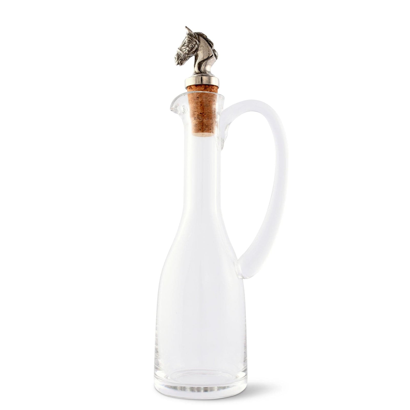 Vagabond House Equestrian Cruet Bottle with Horse Head Cork Stopper