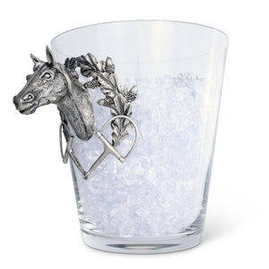 Vagabond House Equestrian Horse Head Glass Ice Bucket