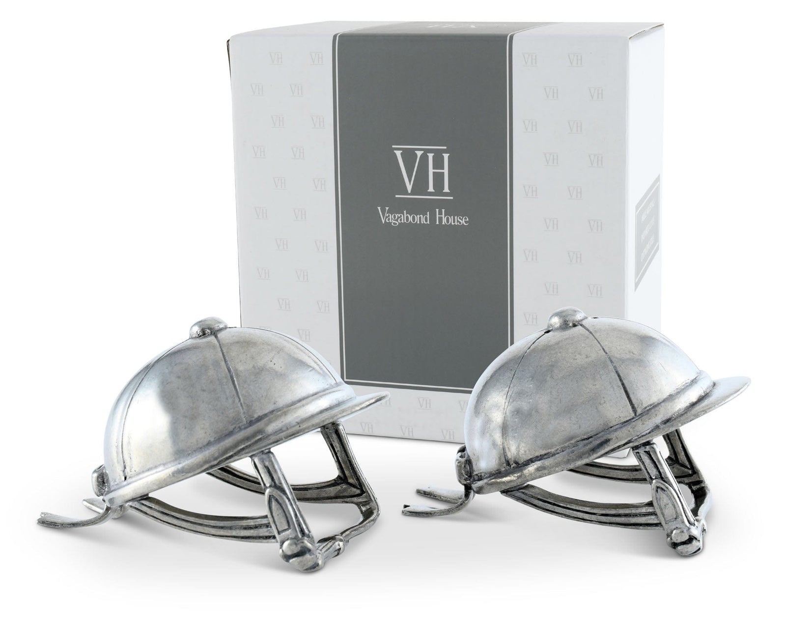 Vagabond House Equestrian Riding Hat Salt & Pepper Set