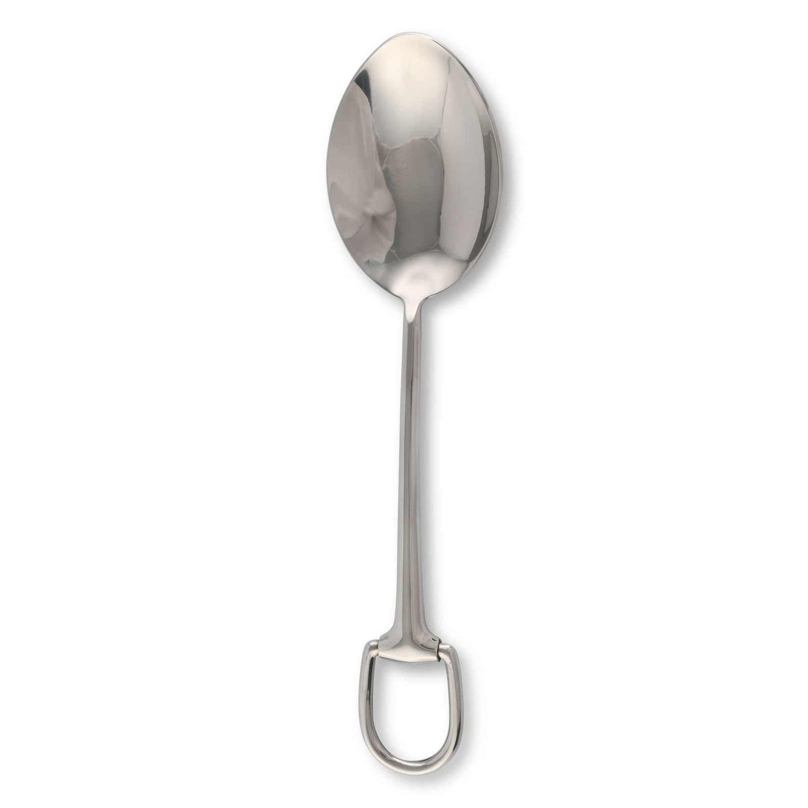Vagabond House Equestrian Stirrup Serving Spoon - Stainless Steel Matte Silver