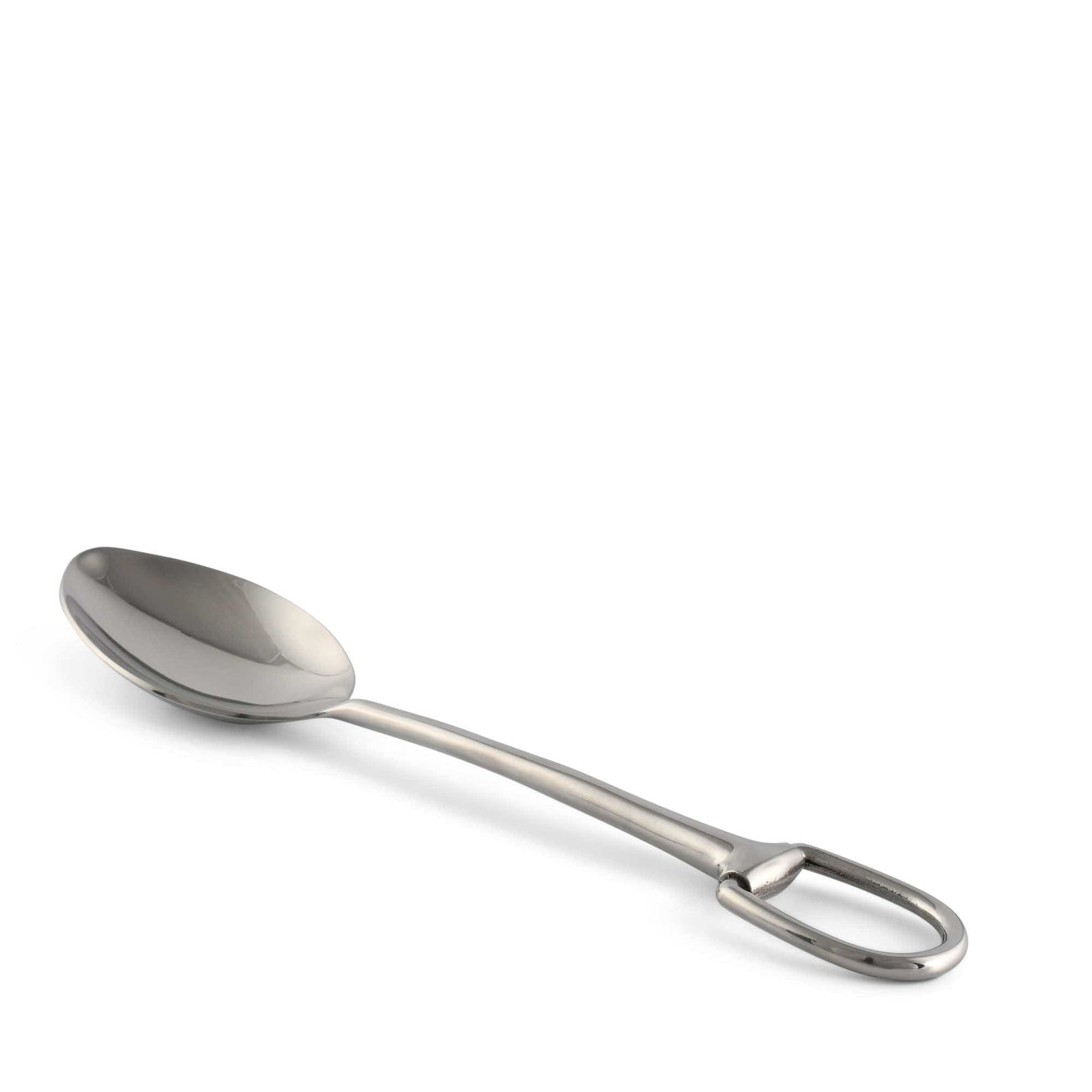 Vagabond House Equestrian Stirrup Serving Spoon - Stainless Steel Matte Silver