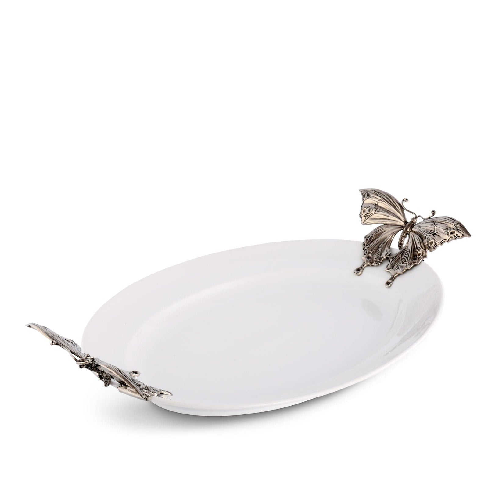 Vagabond House Garden Friends Butterfly Stoneware Tray X-Large