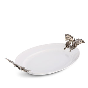 Vagabond House Garden Friends Butterfly Stoneware Tray X-Large