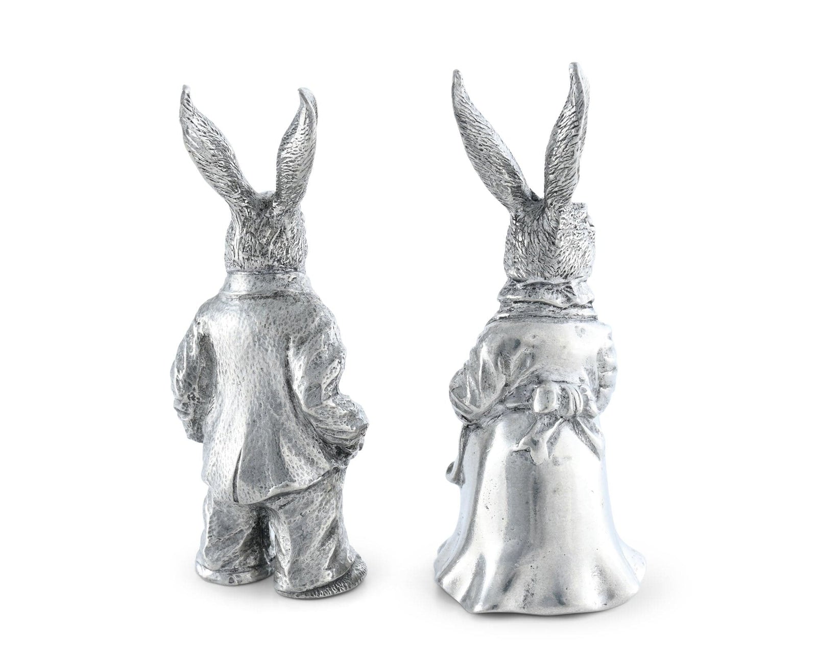 Vagabond House Garden Friends Dressed Rabbits Salt & Pepper Set