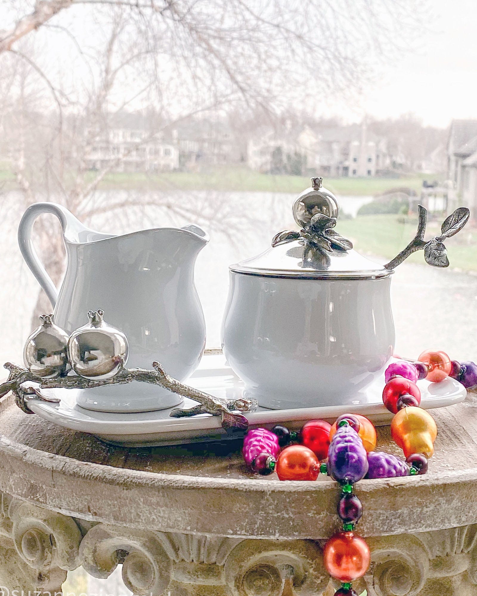 Vagabond House Harvest Pomegranate Creamer Set