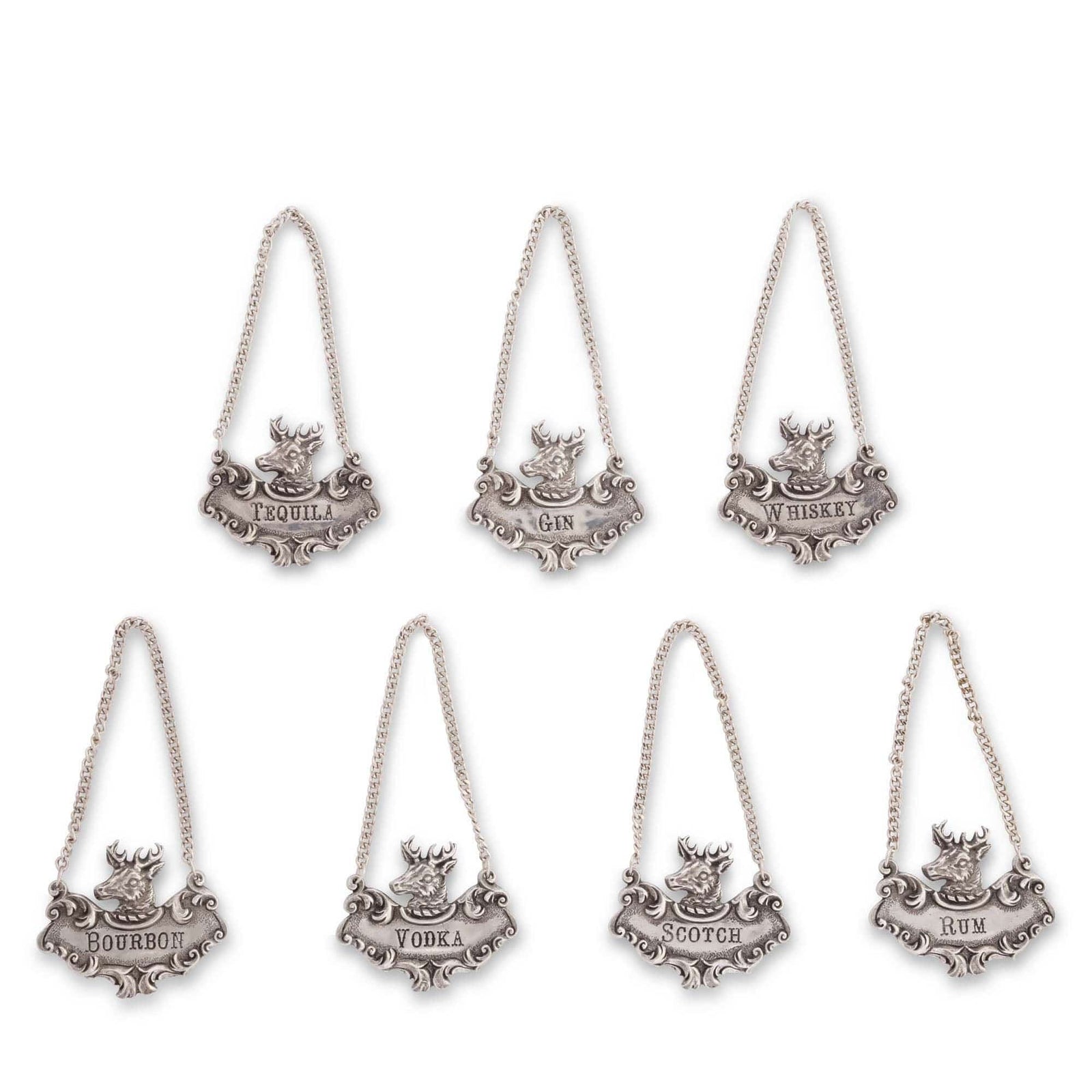 Vagabond House Lodge Style Elk Decanter Tag