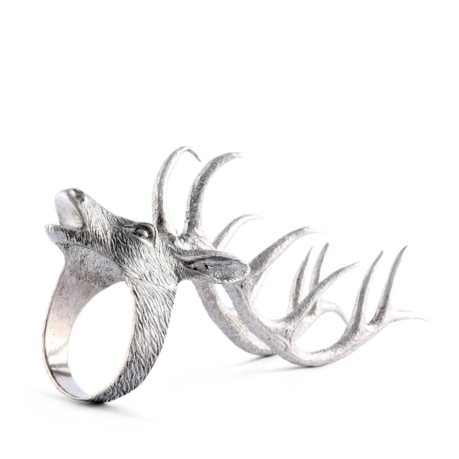 Vagabond House Lodge Style Elk Head Napkin Ring