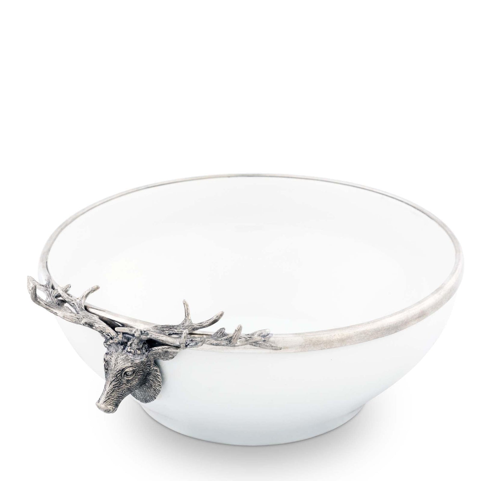 Vagabond House Lodge Style Elk Head Stoneware Bowl Larger