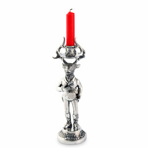 Vagabond House Lodge Style Gentleman Elk Short Candlestick