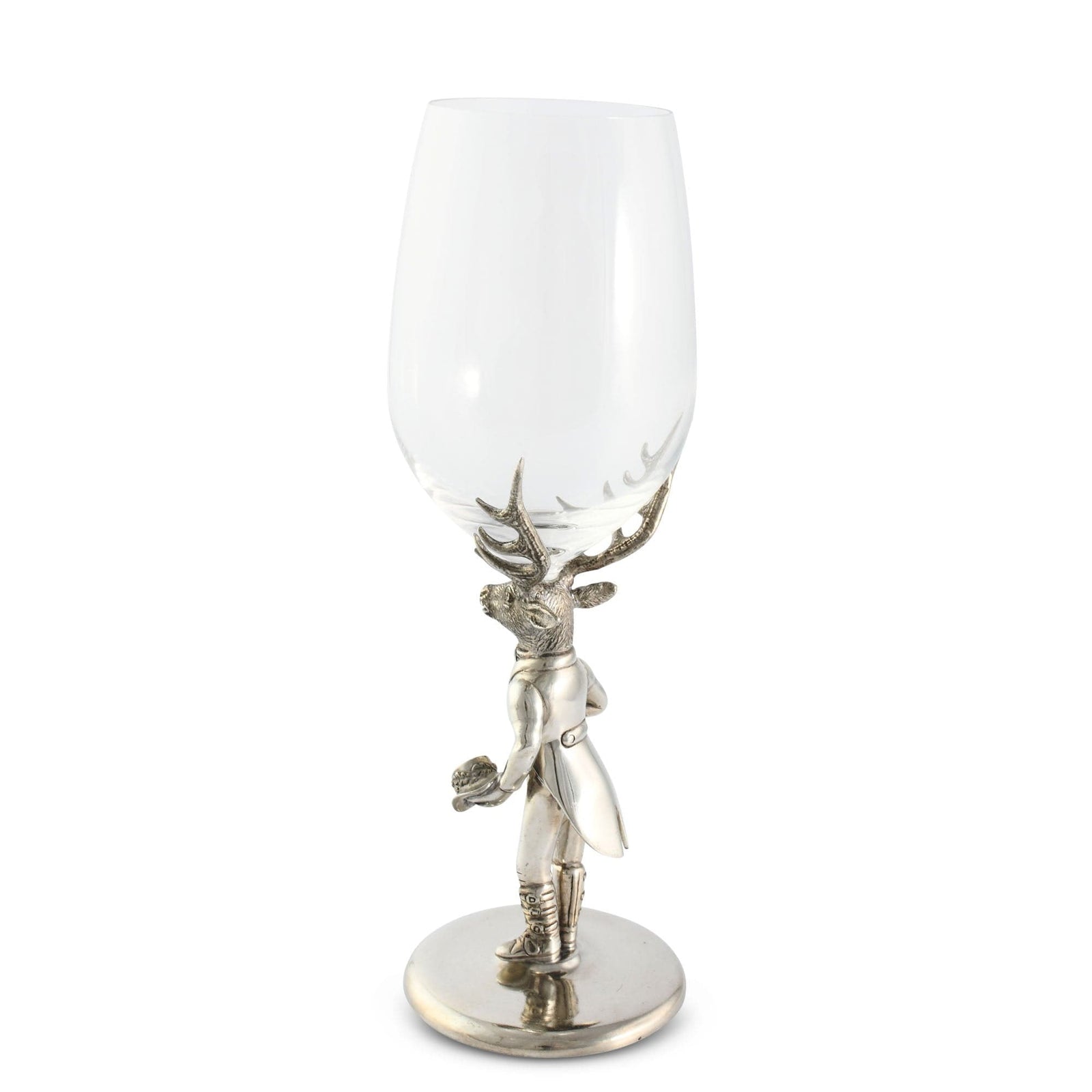 Vagabond House Lodge Style Gentleman Elk Wine Glass