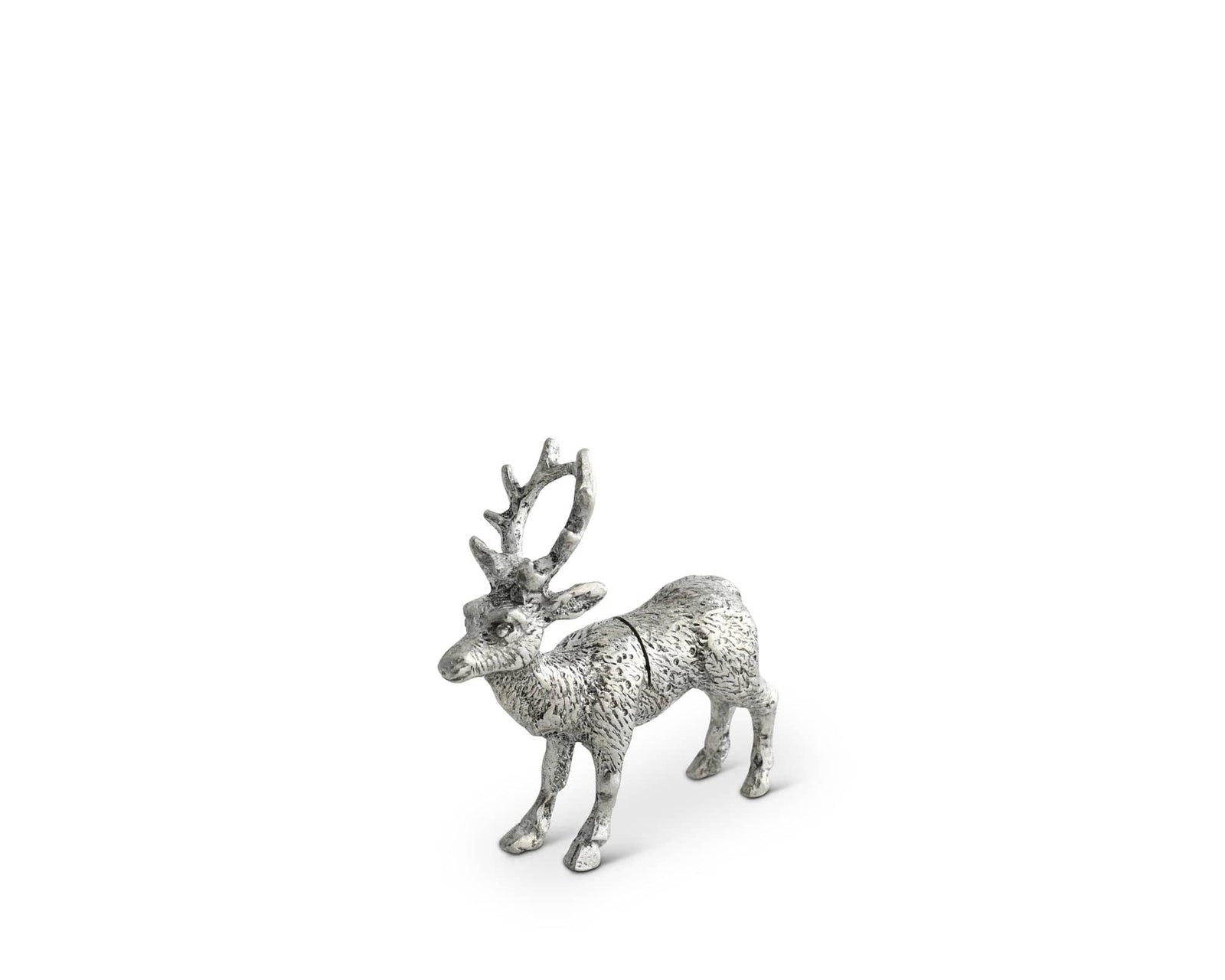 Vagabond House Lodge Style Pewter Deer Place Card Holder