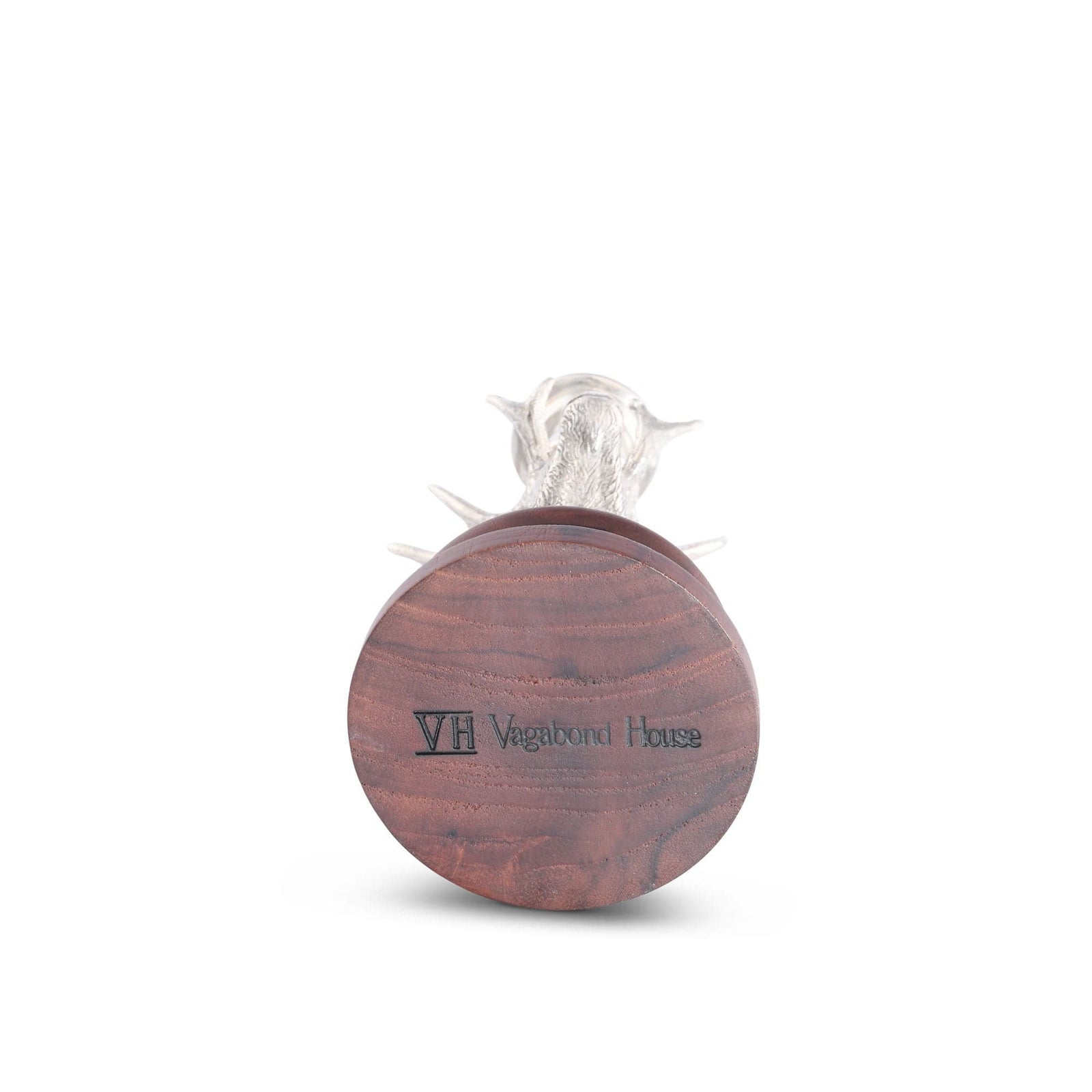 Vagabond House Lodge Style Pewter Elk 1 Taper Candlestick