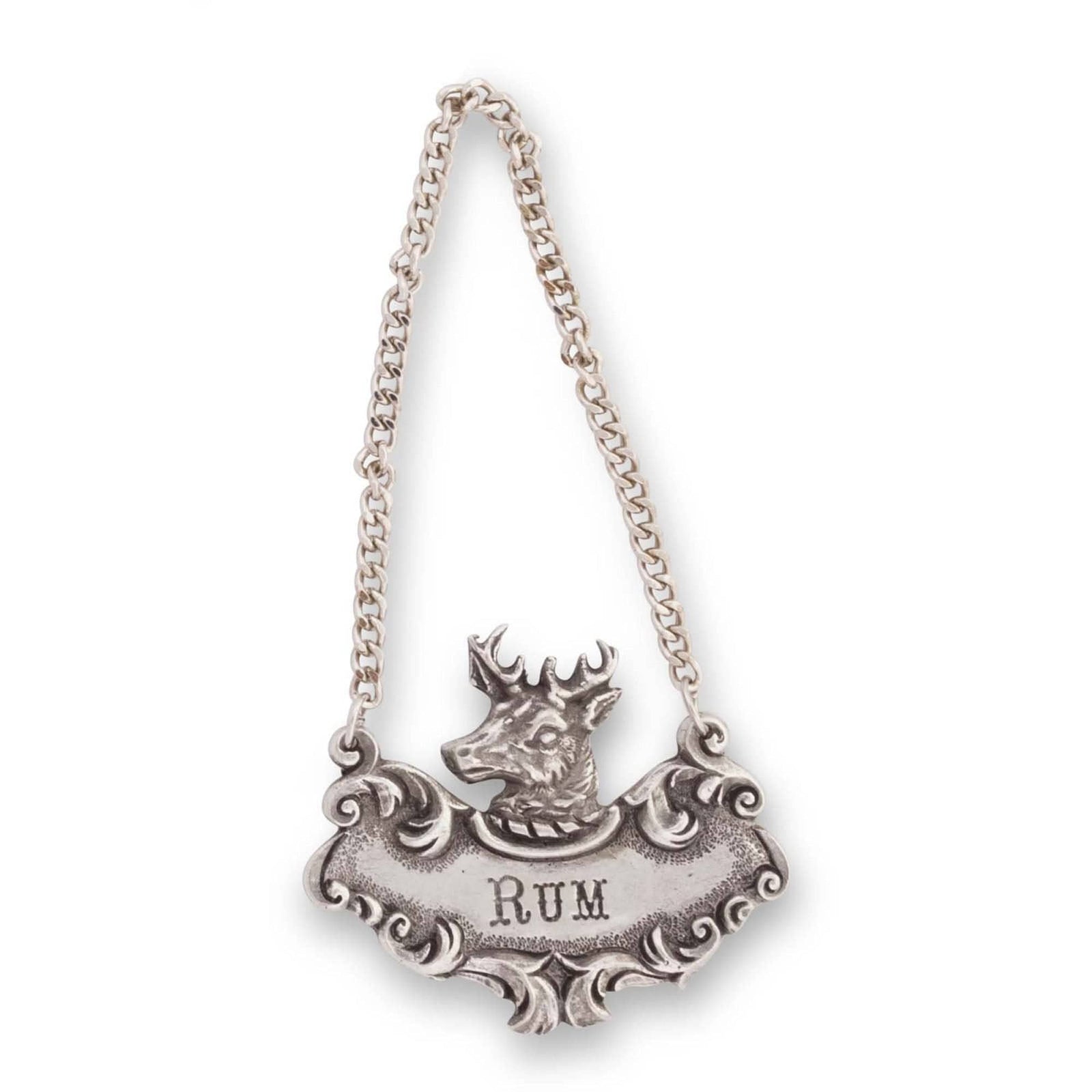 Vagabond House Lodge Style Rum Elk Decanter Tag