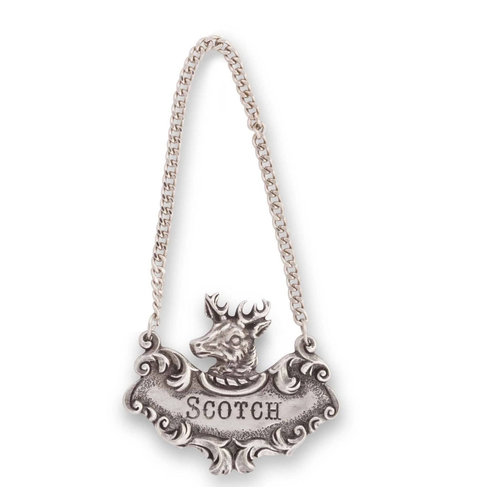 Vagabond House Lodge Style Scotch Elk Decanter Tag