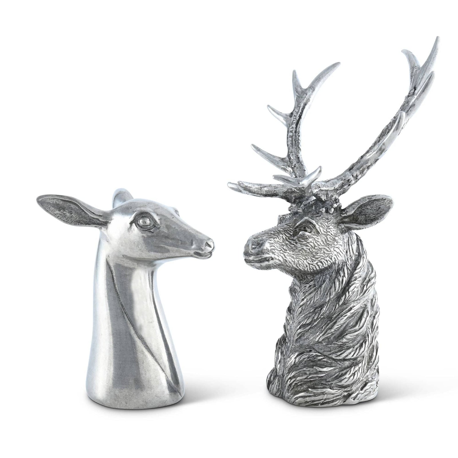 Vagabond House Lodge Style Stag and Doe Salt & Pepper Set