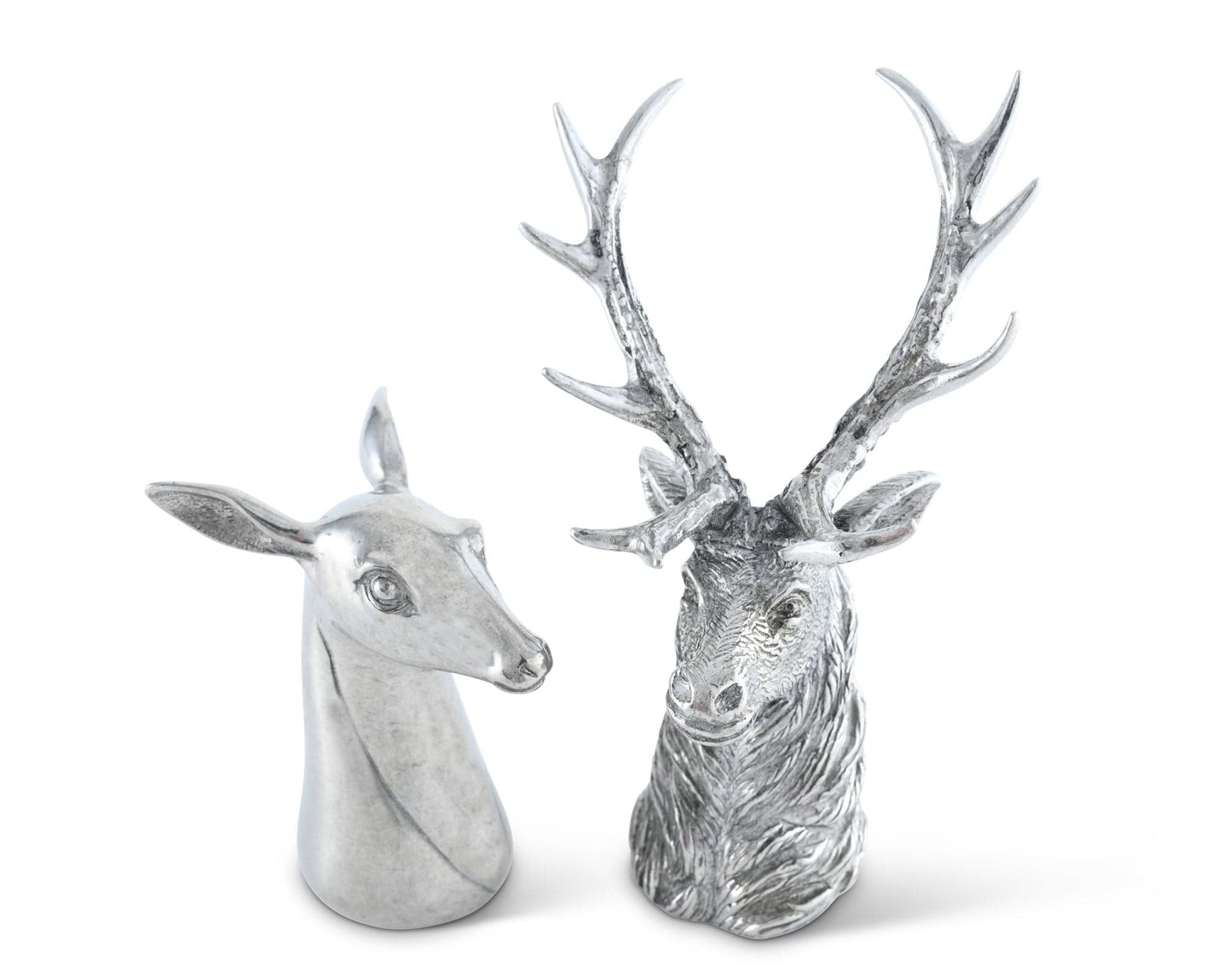 Vagabond House Lodge Style Stag and Doe Salt & Pepper Set