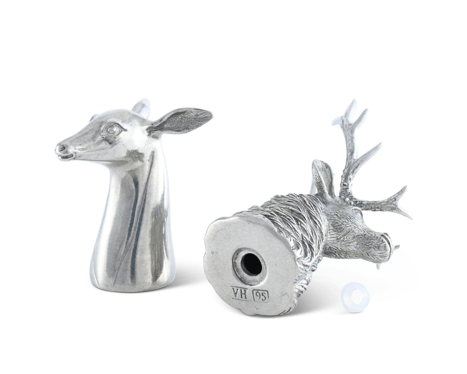 Vagabond House Lodge Style Stag and Doe Salt & Pepper Set