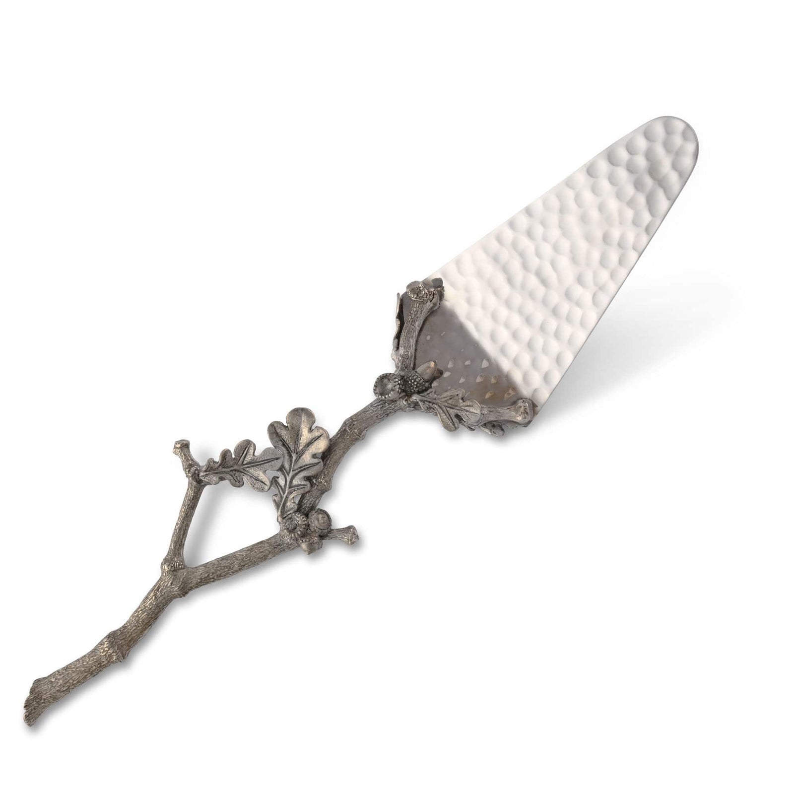 Vagabond House Majestic Forest Acorn & Oak Leaf Handle Pie Server