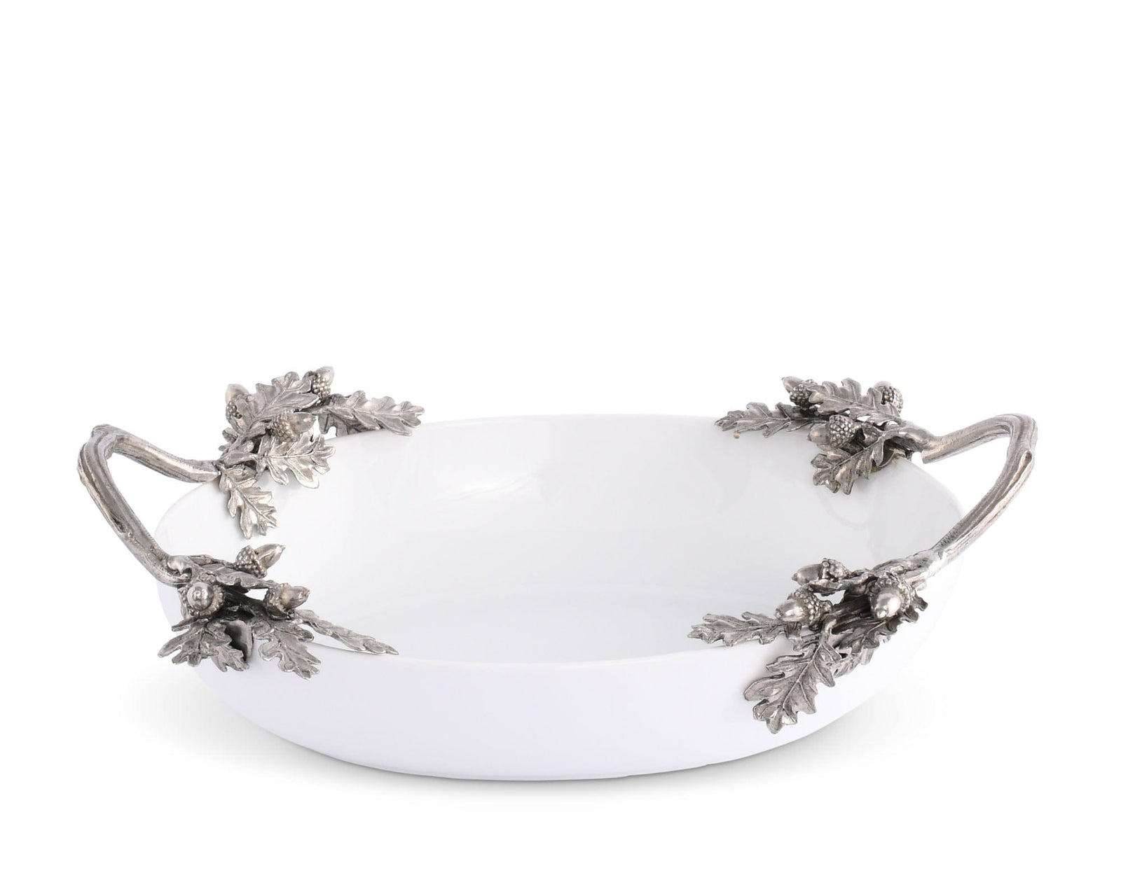 Vagabond House Majestic Forest Acorn Oak & Leaf Stoneware Serving Dish