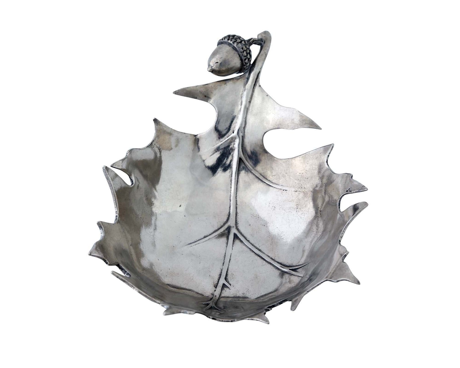 Vagabond House Majestic Forest Pewter Forest Leaf Dish