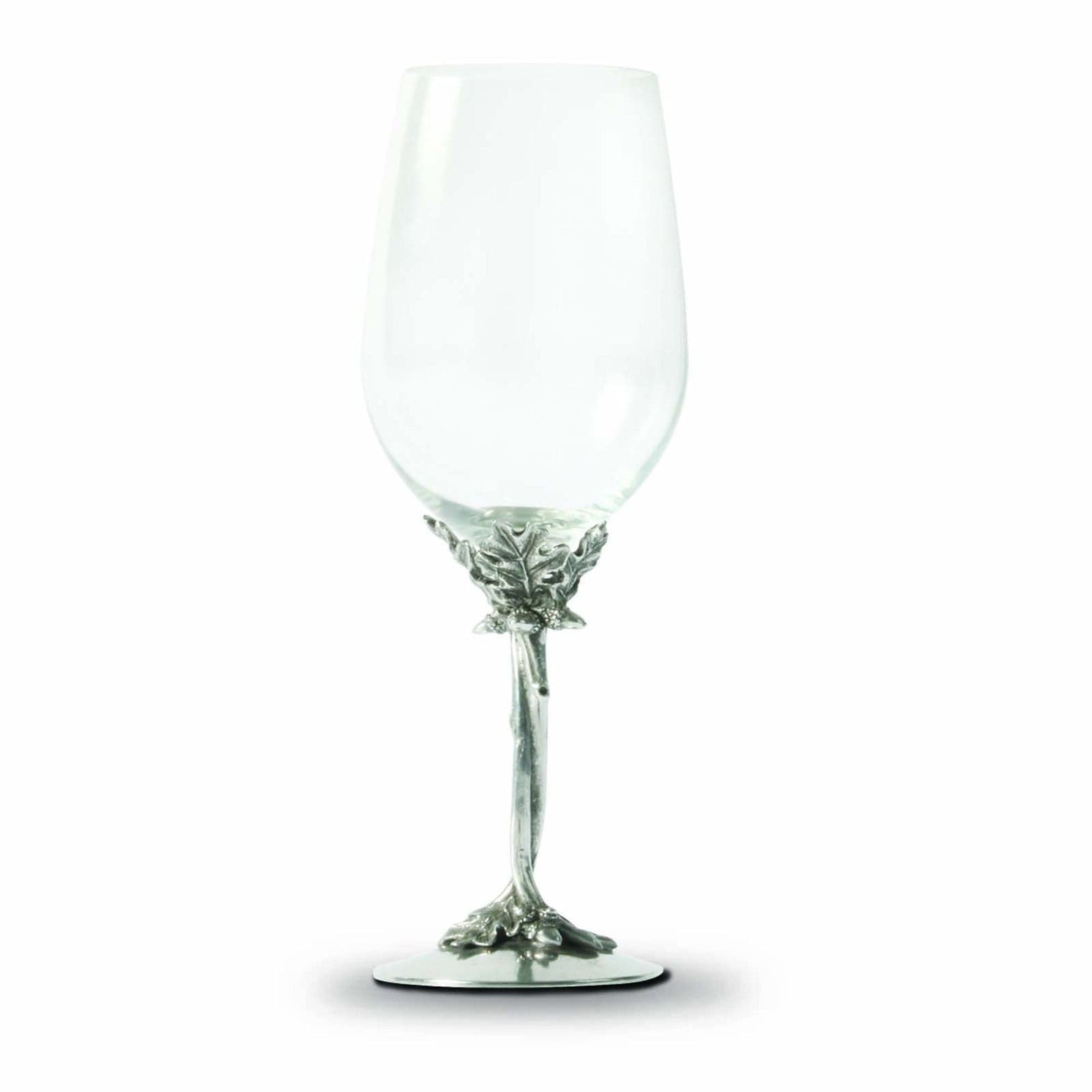 Vagabond House Majestic Forest White - 10" H 12.25 oz Entwined Oak Pewter Stemware