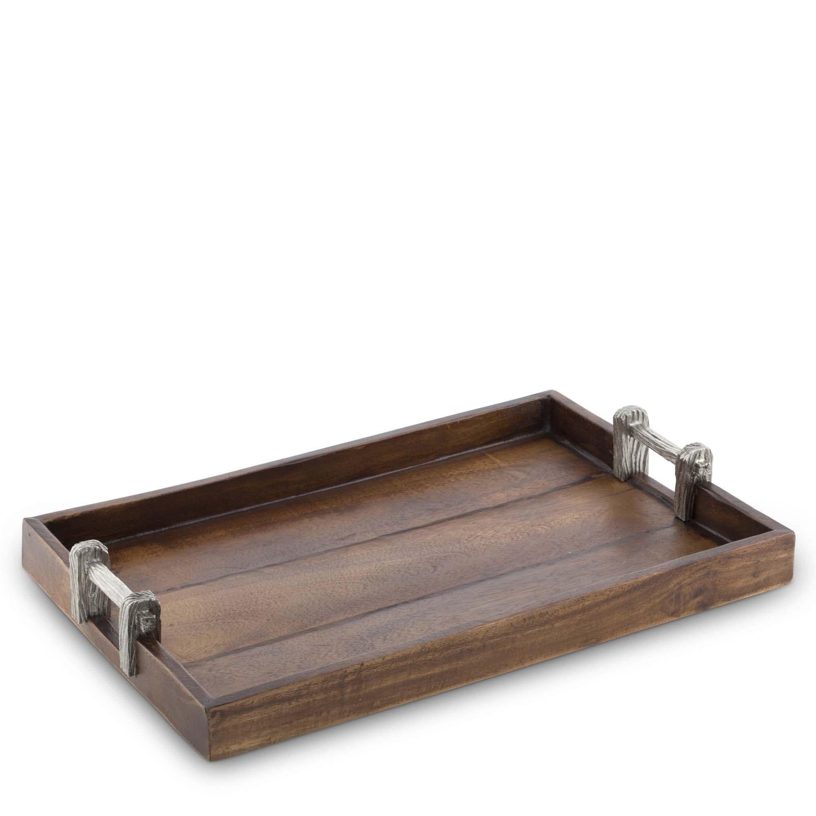 Vagabond House Majestic Forest Wood Tray with Faux Bois Handles