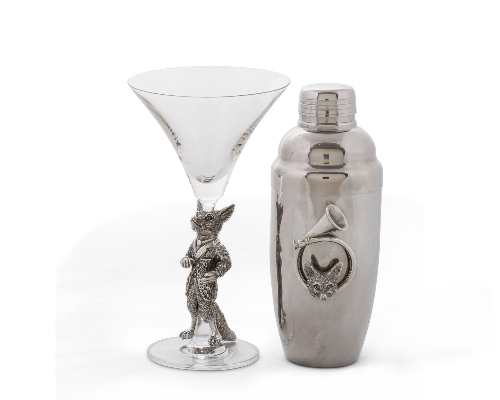 Vagabond House Morning Hunt Hunt Horn Stainless Cocktail Shaker