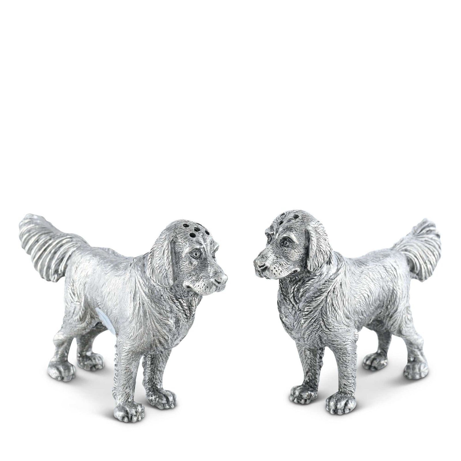 Vagabond House Morning Hunt Pewter Retriever Salt and Pepper