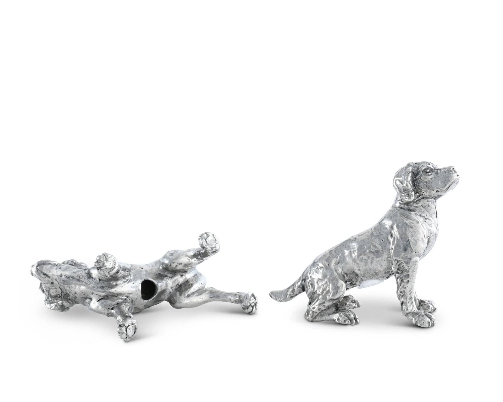 Vagabond House Morning Hunt Pewter Spaniel Salt & Pepper Set