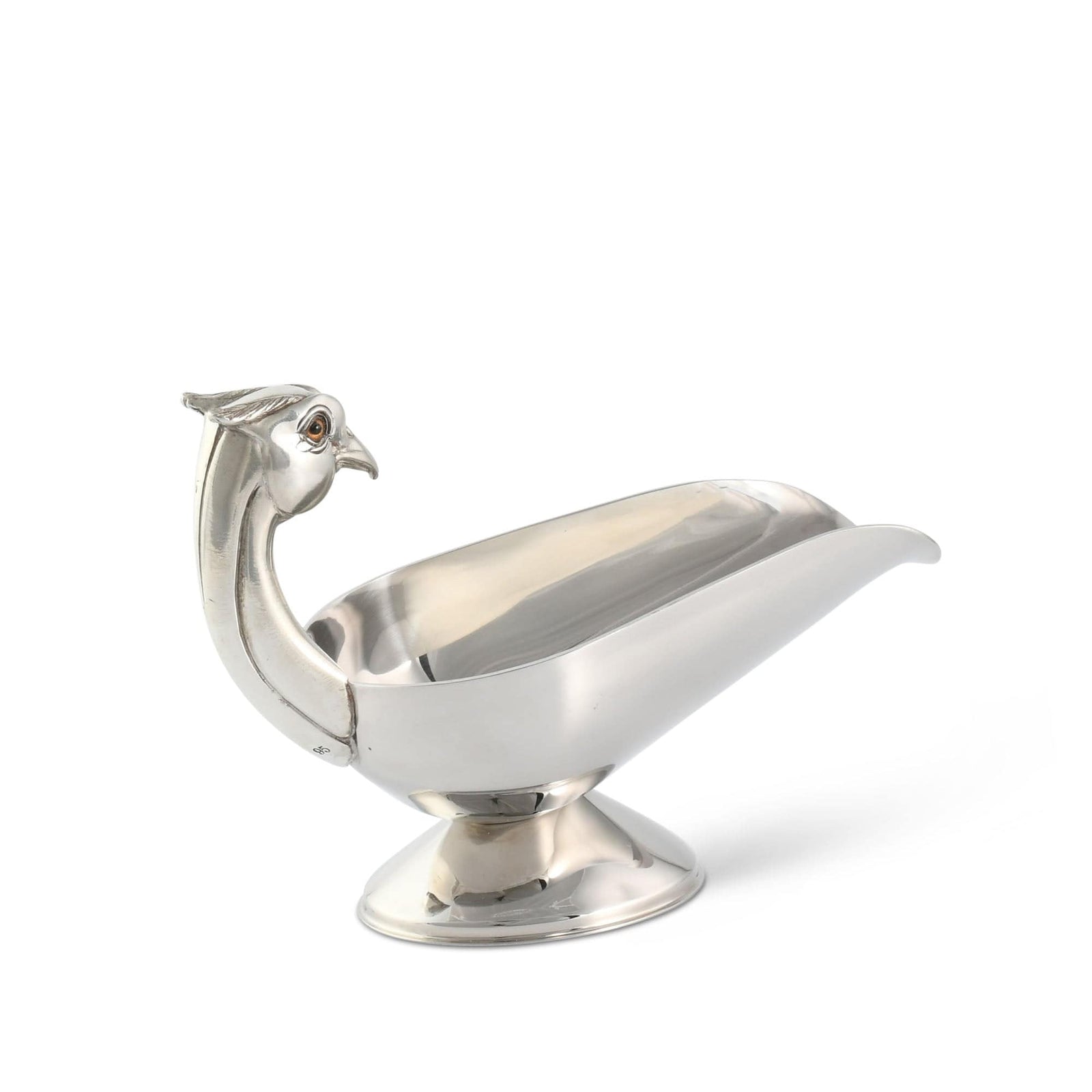 Vagabond House Morning Hunt Pheasant Handle Stainless Steel Gravy / Sauce Server