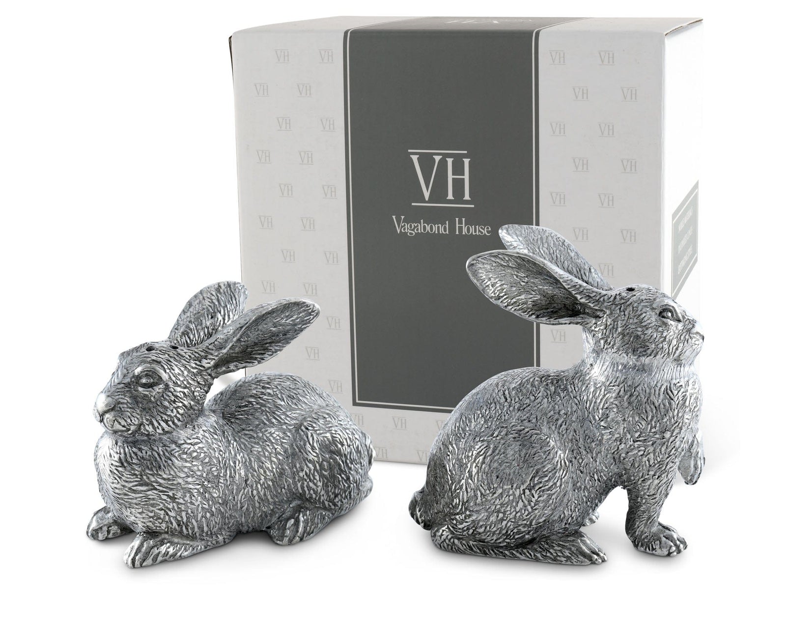 Vagabond House Morning Hunt Wild Hare Salt and Pepper Set