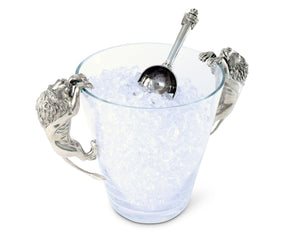 Vagabond House Safari Glass Ice Bucket Lion Handles