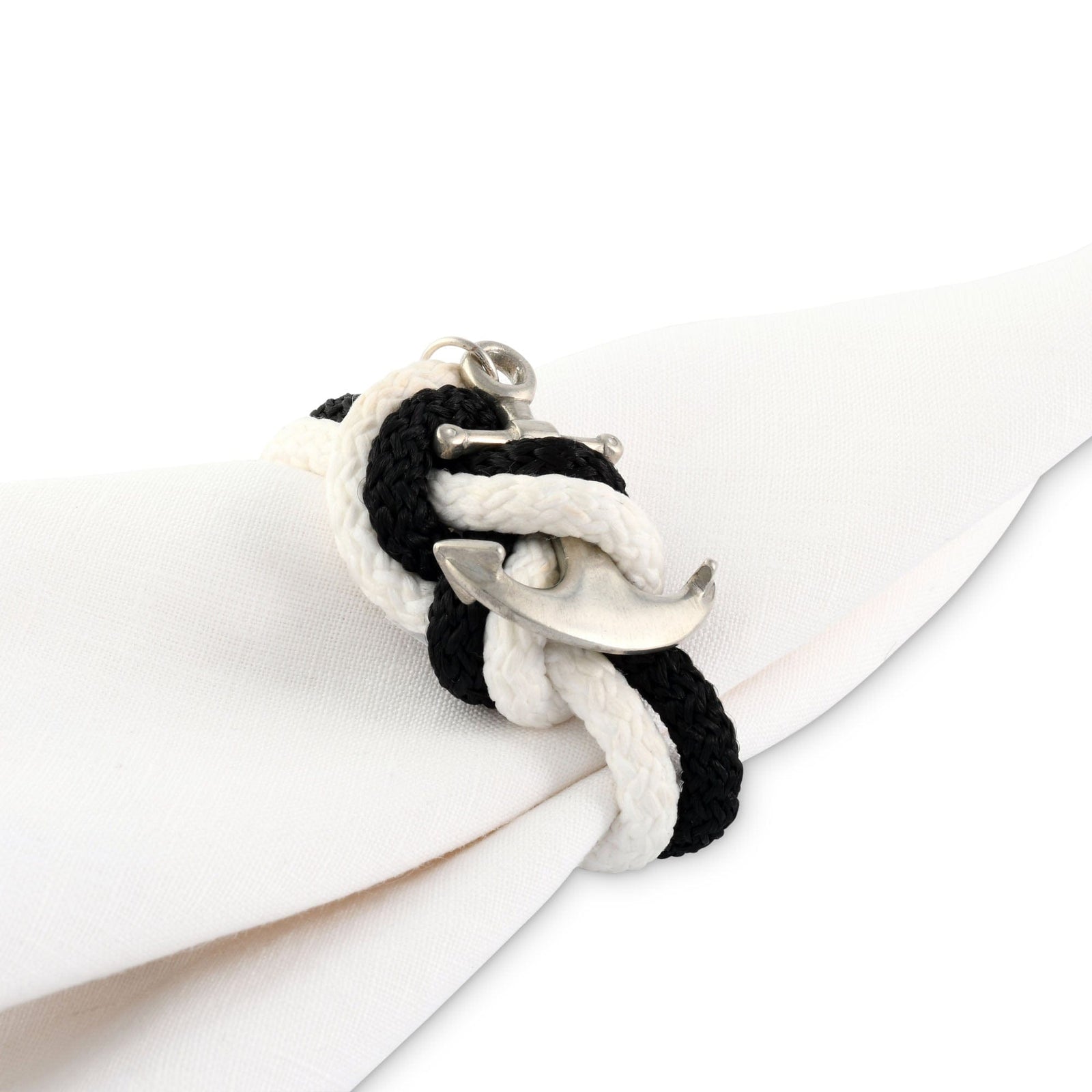 Vagabond House Sea and Shore Anchor Rope Napkin Ring