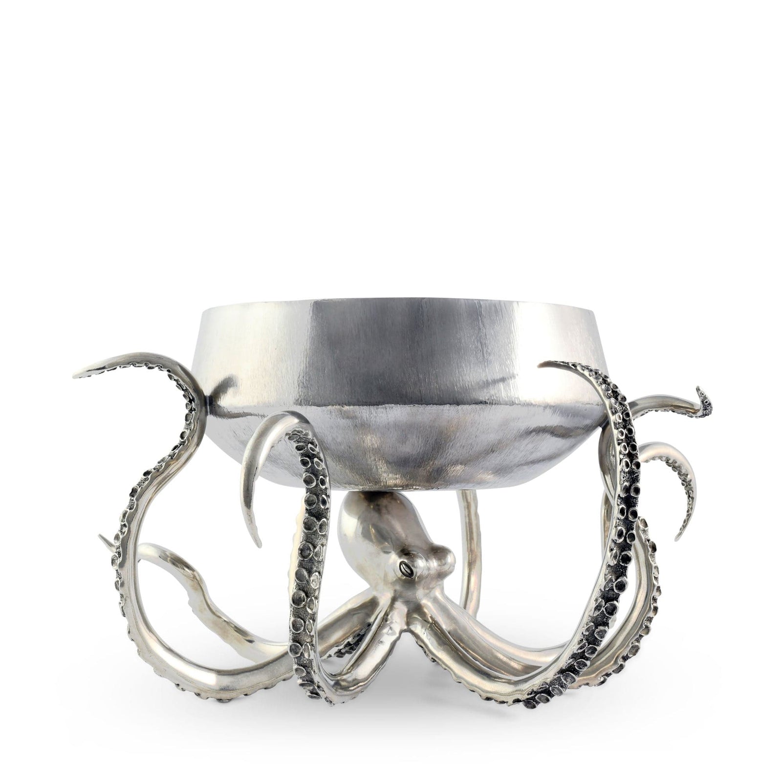 Vagabond House Sea and Shore Octopus Stainless Steel Centerpiece Bowl