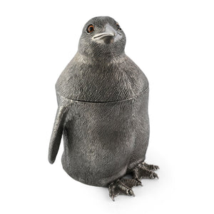 Vagabond House Sea and Shore Pewter Penguin Ice Bucket