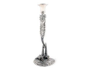Vagabond House Sea and Shore Pewter Seahorse Candlestick