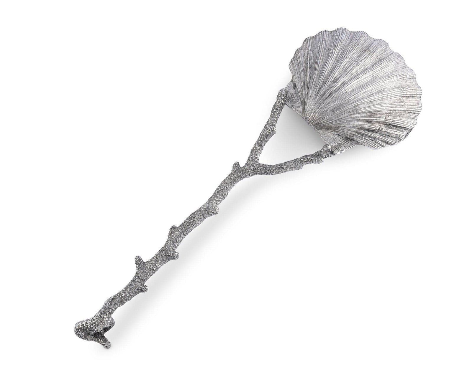 Vagabond House Sea and Shore Scallop Shell Coral Serving Spoon