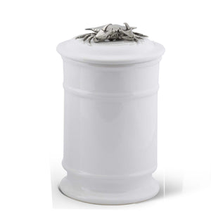 Vagabond House Sea and Shore Tall Crab Stoneware Canister