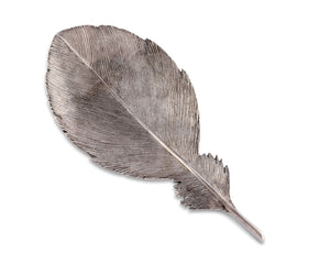 Vagabond House Song Bird Pewter Feather of Icarus Tray