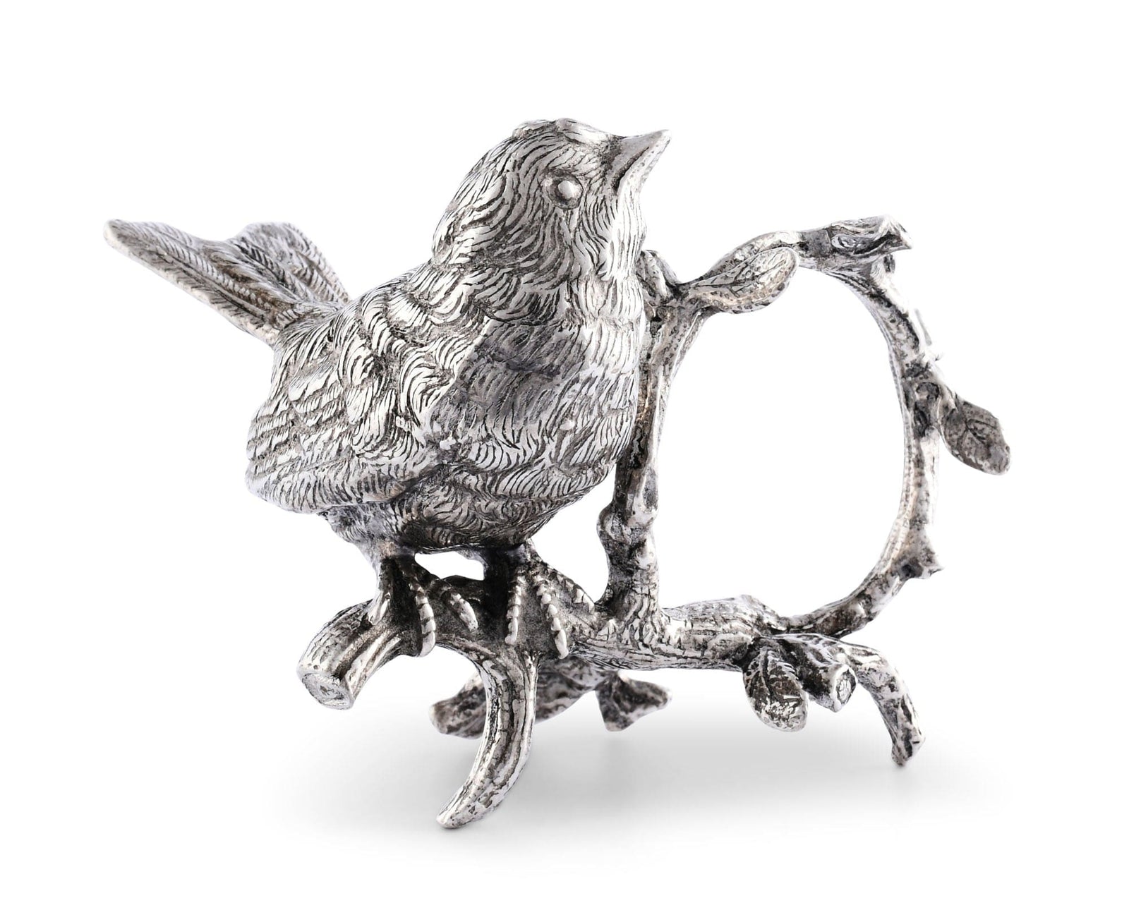 Vagabond House Song Bird Pewter Song Bird Napkin Ring