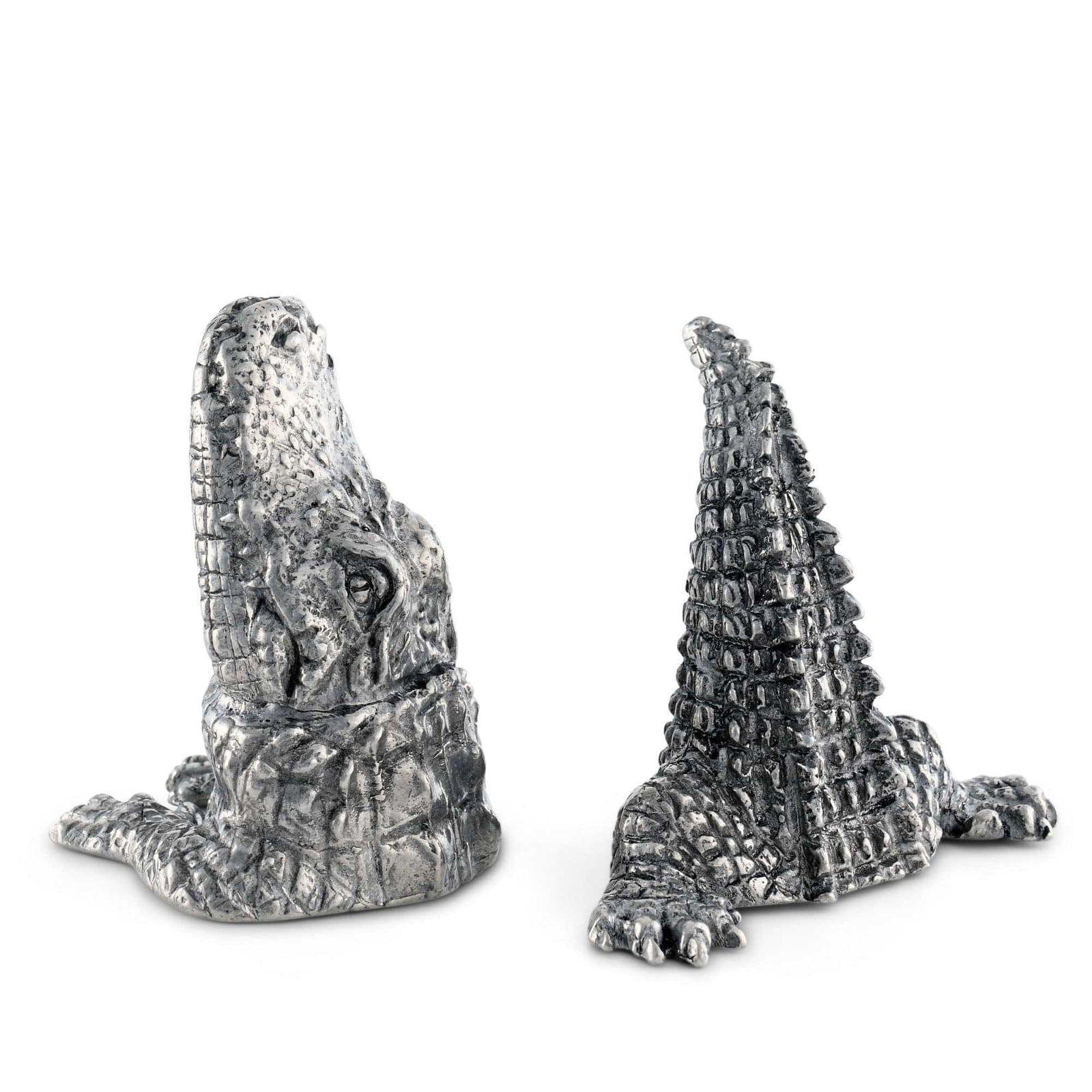 Vagabond House Tropical Tales Pewter Alligator Salt & Pepper Set