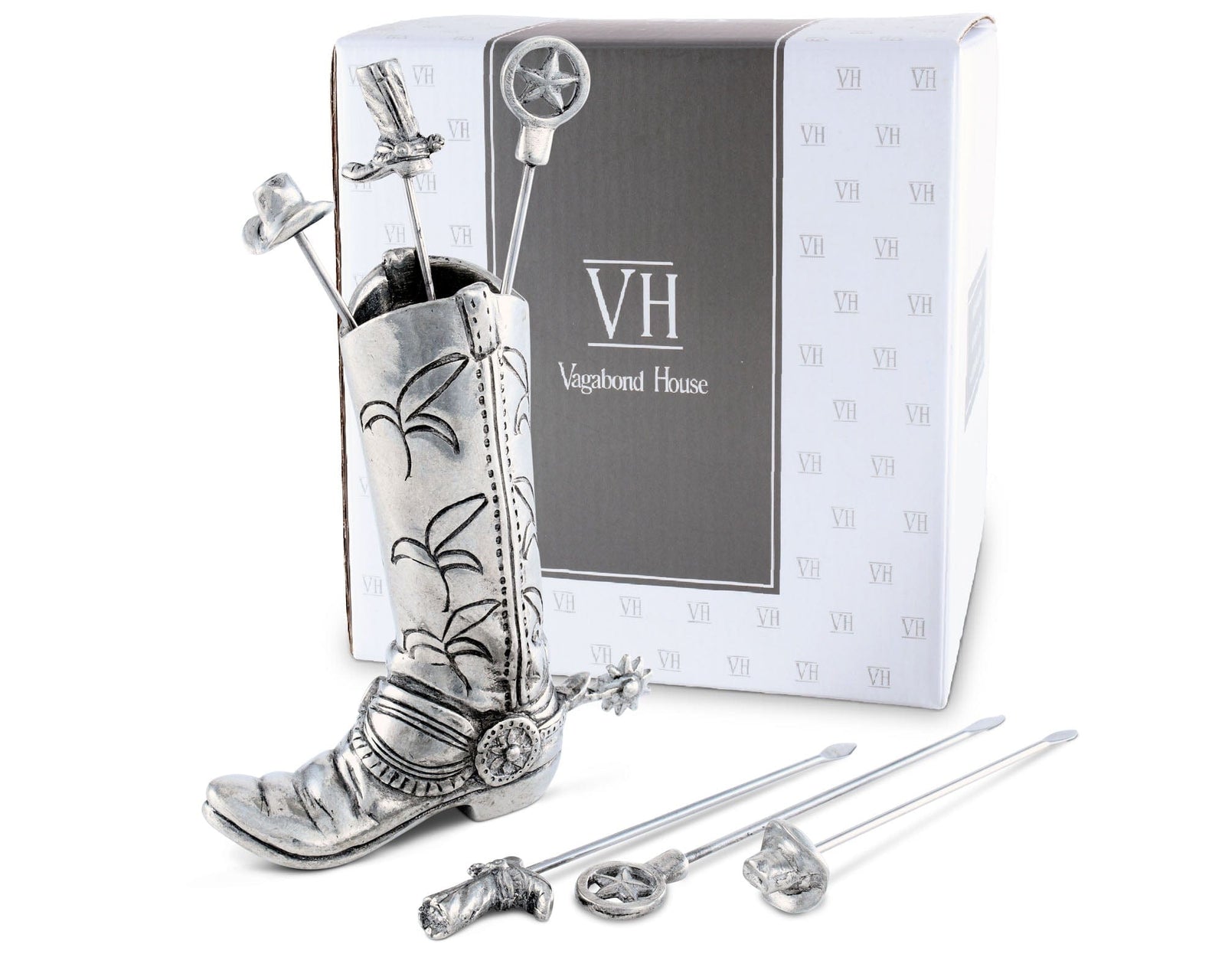 Vagabond House Western Frontier Western Boot Cheese Pick Set