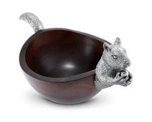 Vagabond House Woodland Creatures Squirrel Head and Tail Nut Bowl - Lg