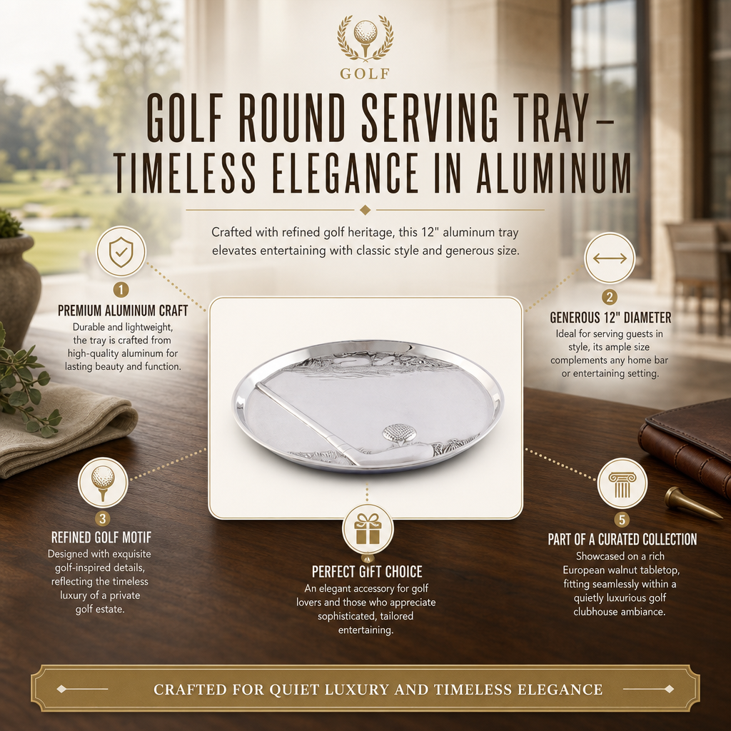 Golf Round Serving Tray 11