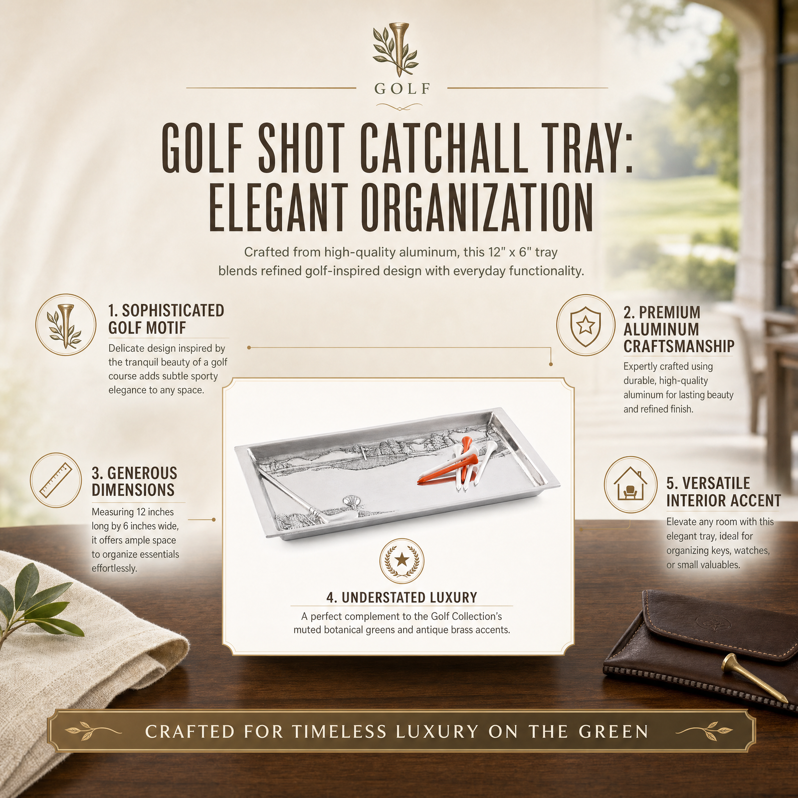 Golf Shot Catchall Tray 11