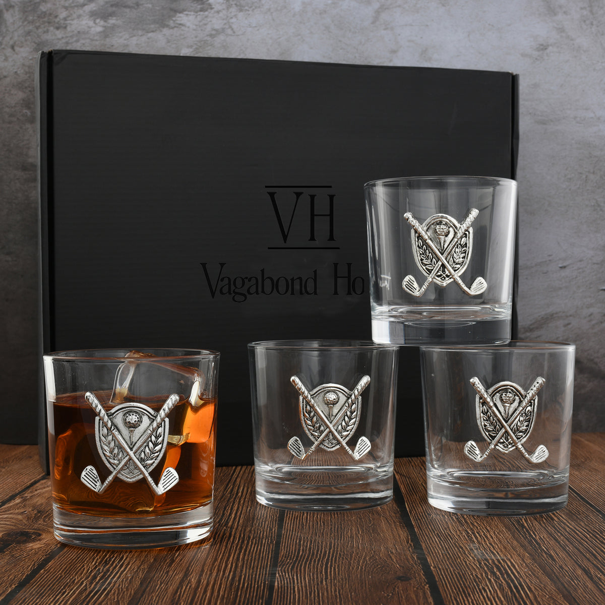 Golf Bar Glasses Set of 4 10