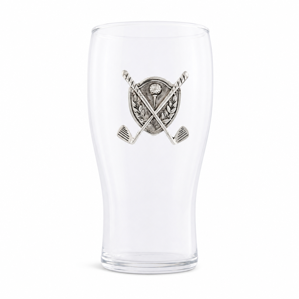 Golf  Beer Pint Glasses - Set of 4 1